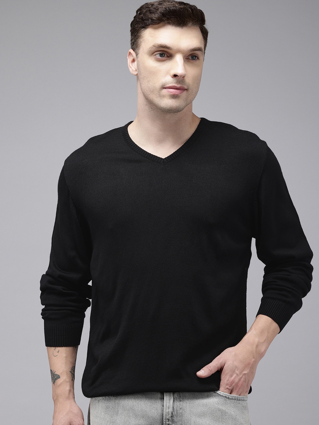 

Park Avenue Pullover Sweater, Black