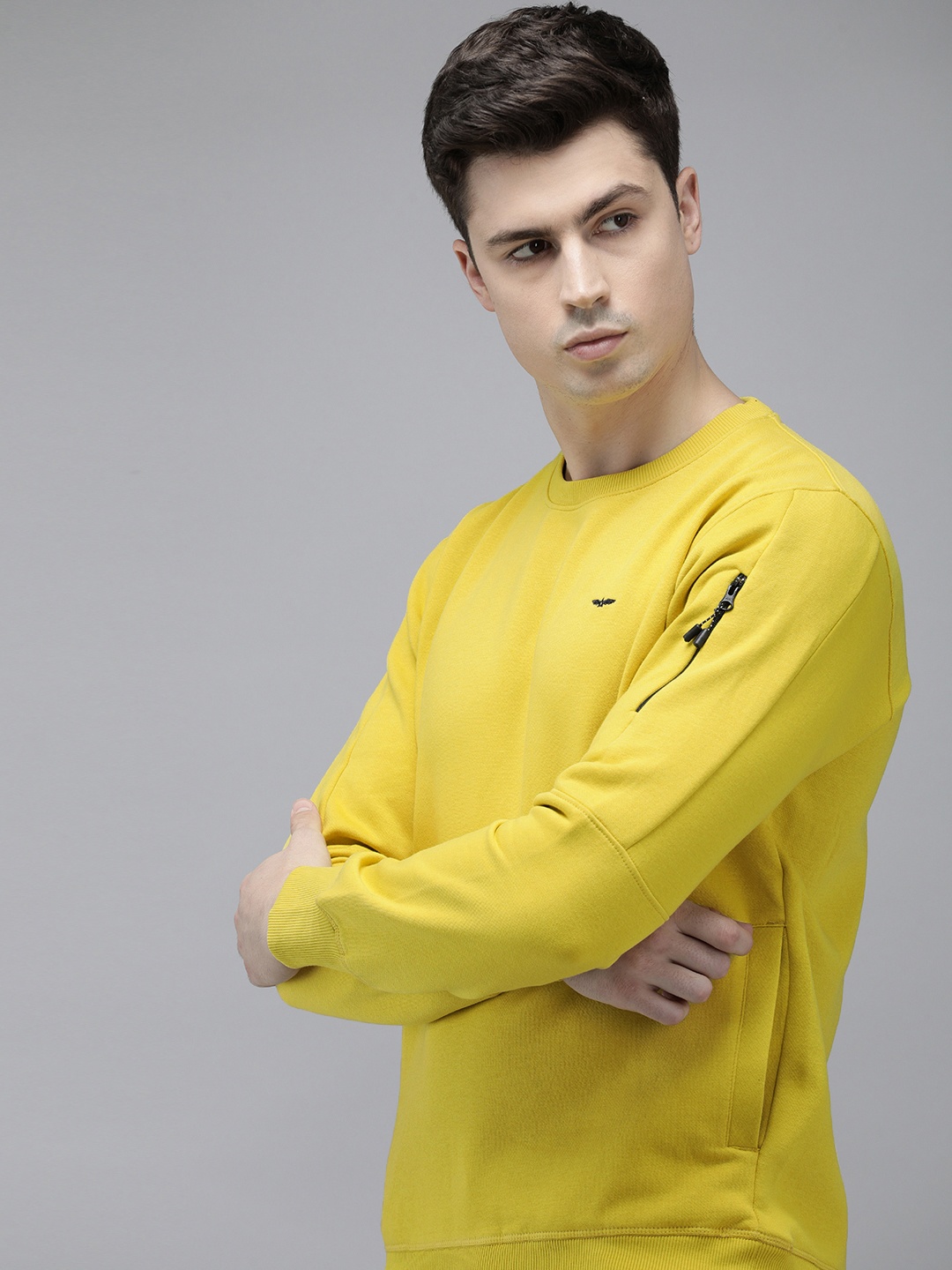 

Park Avenue Round Neck Sweatshirt, Yellow