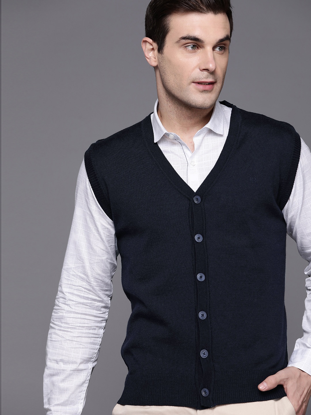 

Raymond Formal Cardigan, Navy blue
