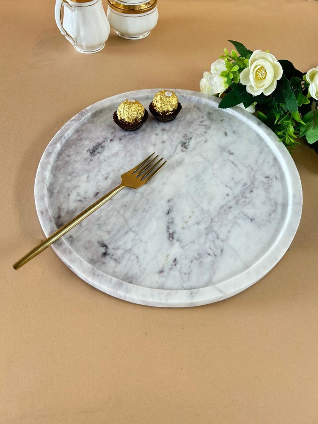 

Folkstorys Grey Marble Serving Tray