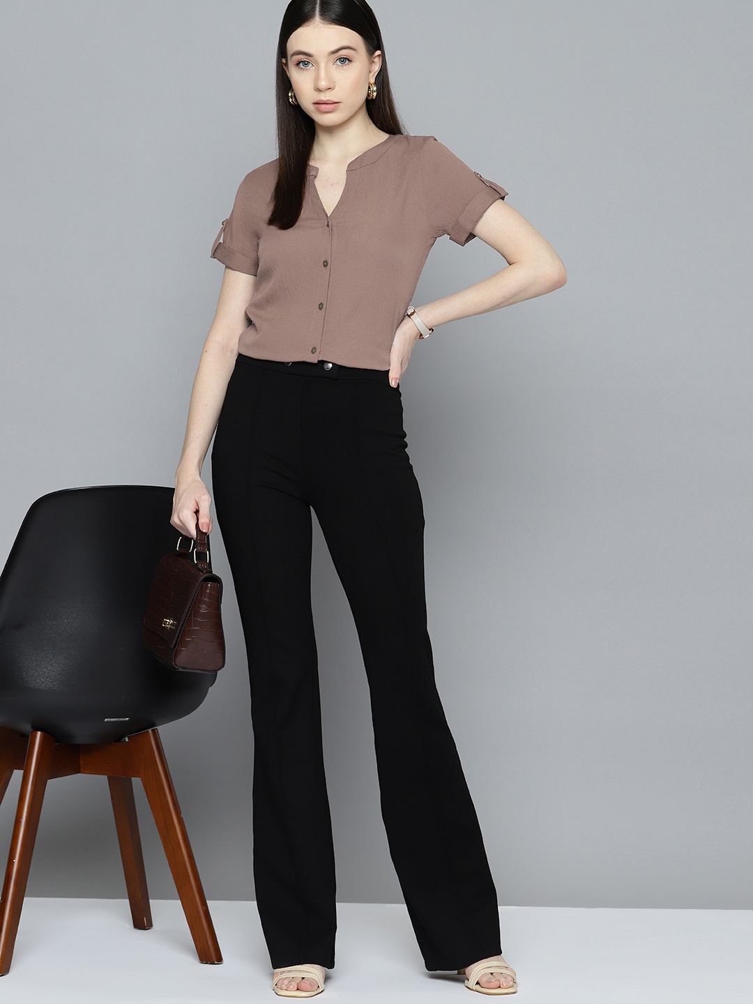 

Chemistry Women Opaque Casual Shirt, Pink