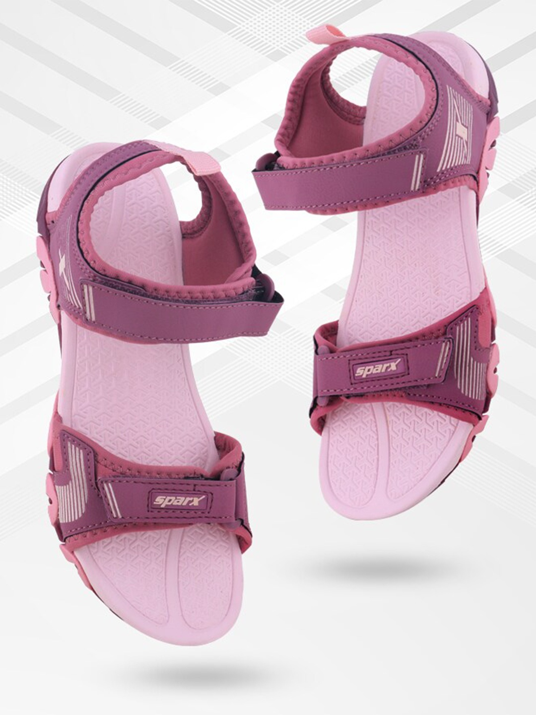

Sparx Women Textured Sports Sandals, Purple