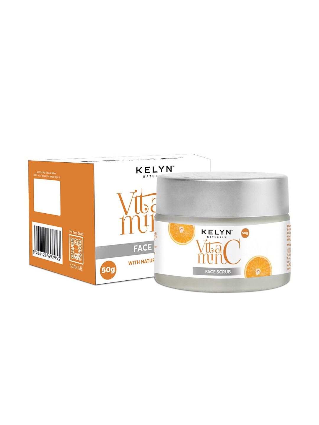 

KELYN Natural Vitamin C Tan Removal Face Scrub - 50 g, Orange