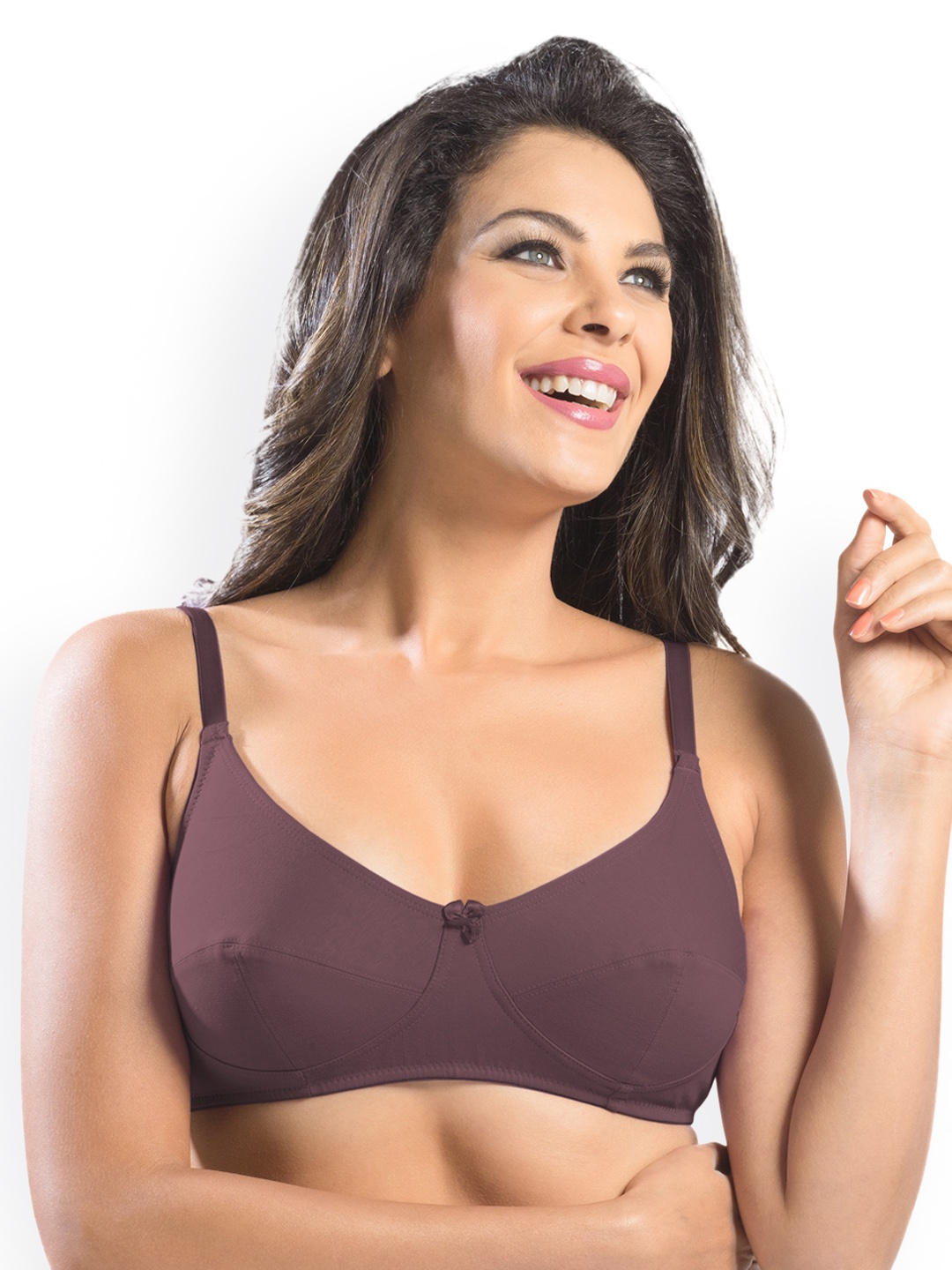 

Sonari Coffee Brown Solid Non-Wired Non-Padded Everyday Bra afreenwine