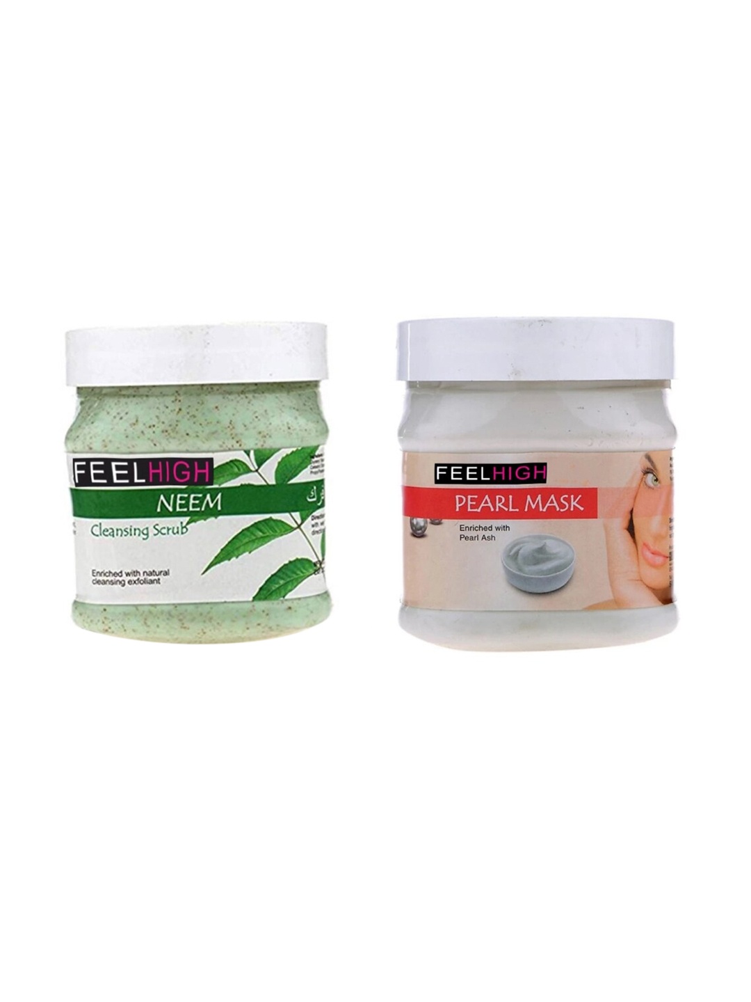 

FEELHIGH Neem Scrub And Pearl Mask, Multi