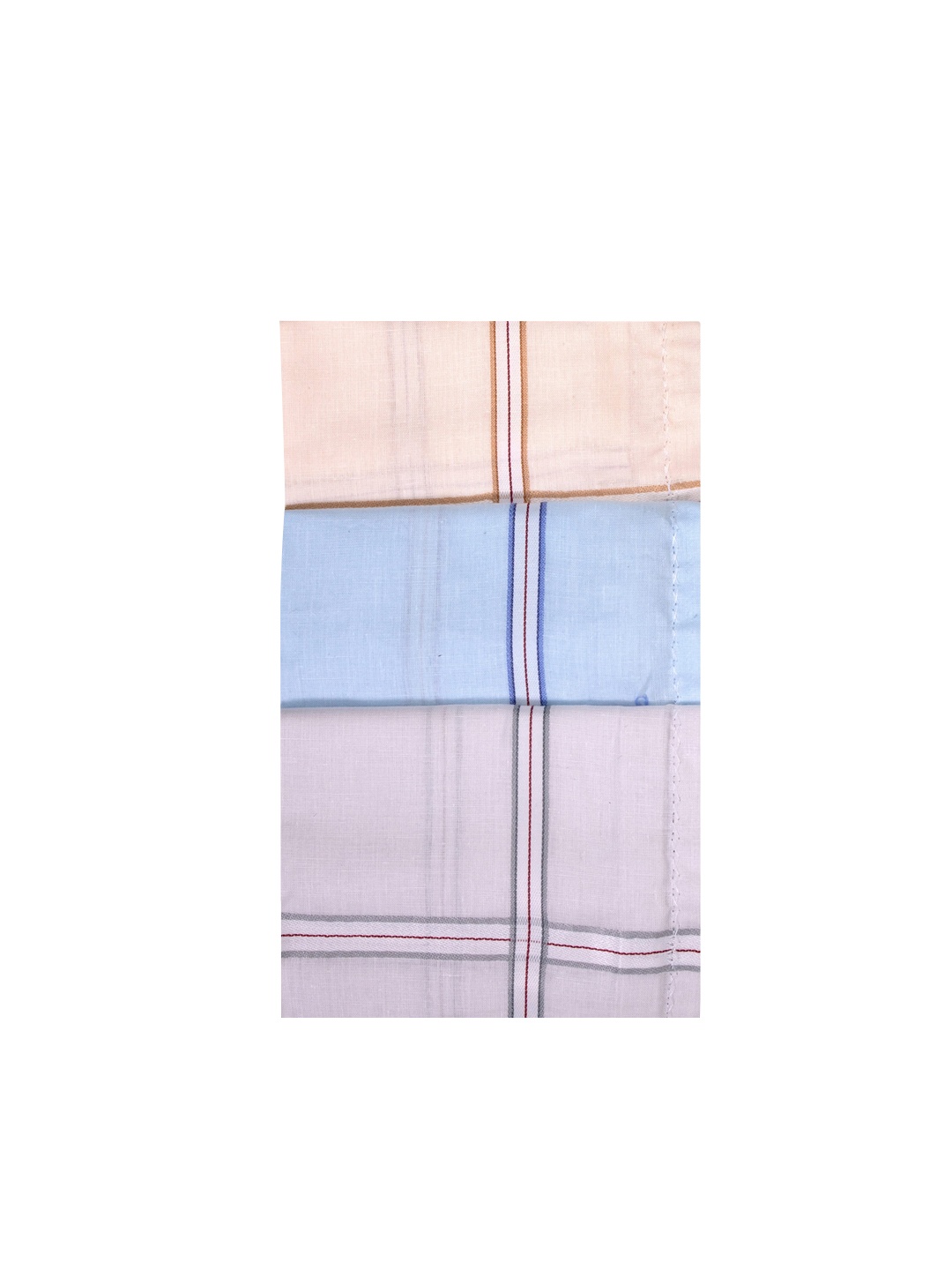 

RC. ROYAL CLASS Men Pack Of 3 Self-Design Pure Cotton Handkerchief, Blue