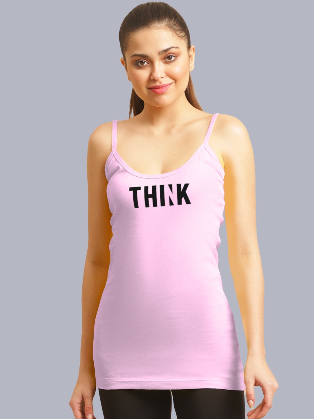 

FBAR Think Printed Skin Friendly Cotton Camisoles, Pink