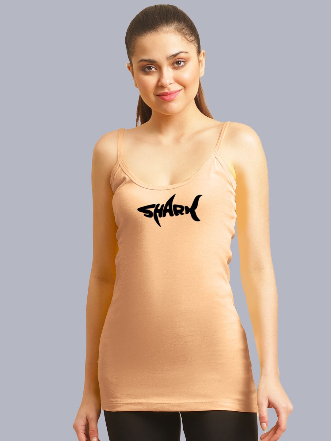 

FBAR Printed Skin Friendly Cotton Camisoles, Coral