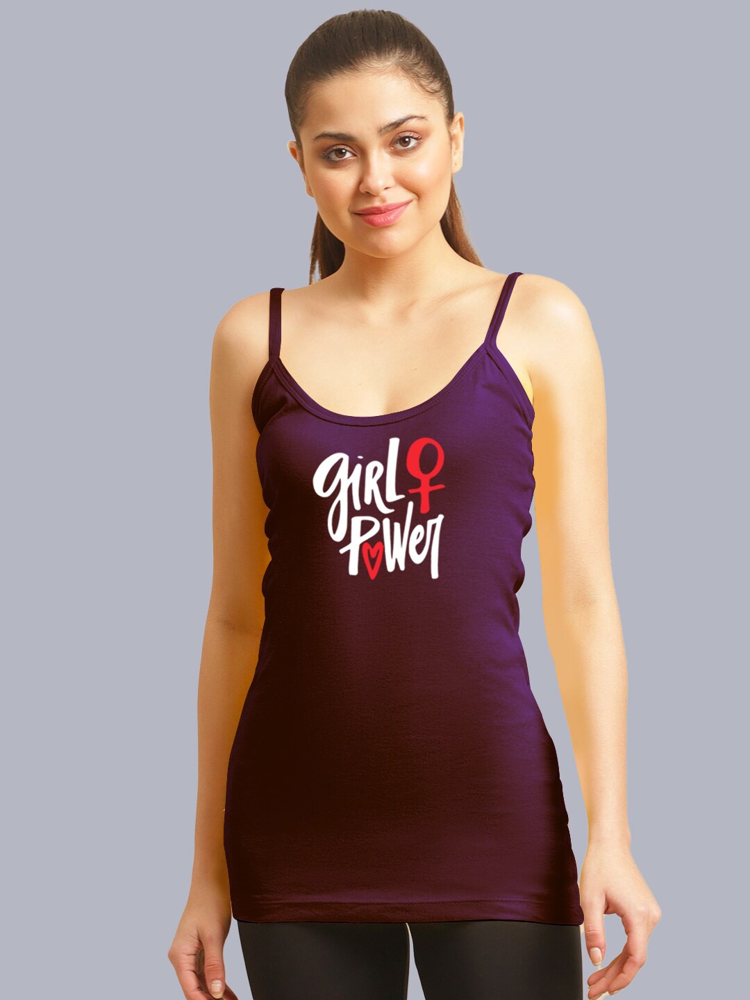 

FBAR Printed Non-Padded Skin Friendly Camisoles, Purple