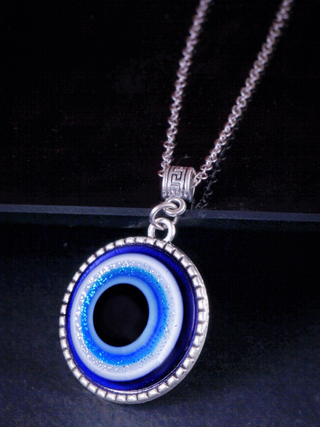 

MEENAZ Silver-Plated Stainless Steel Necklace