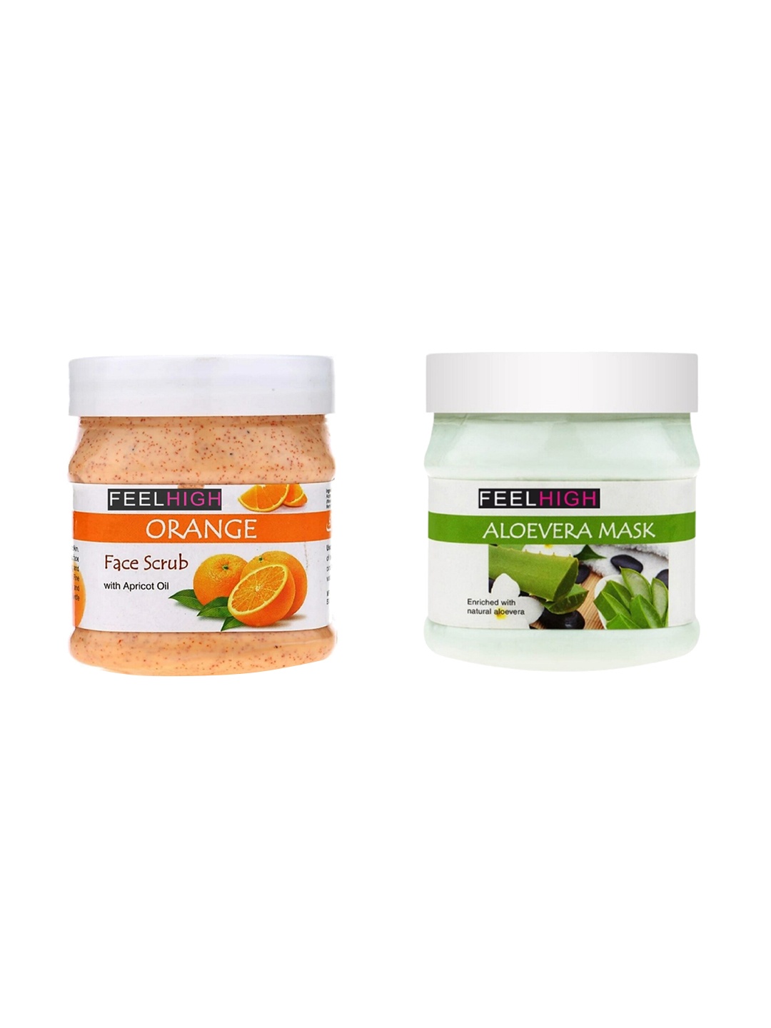 

FEELHIGH Orange Scrub And Aloe Vera Mask, Multi