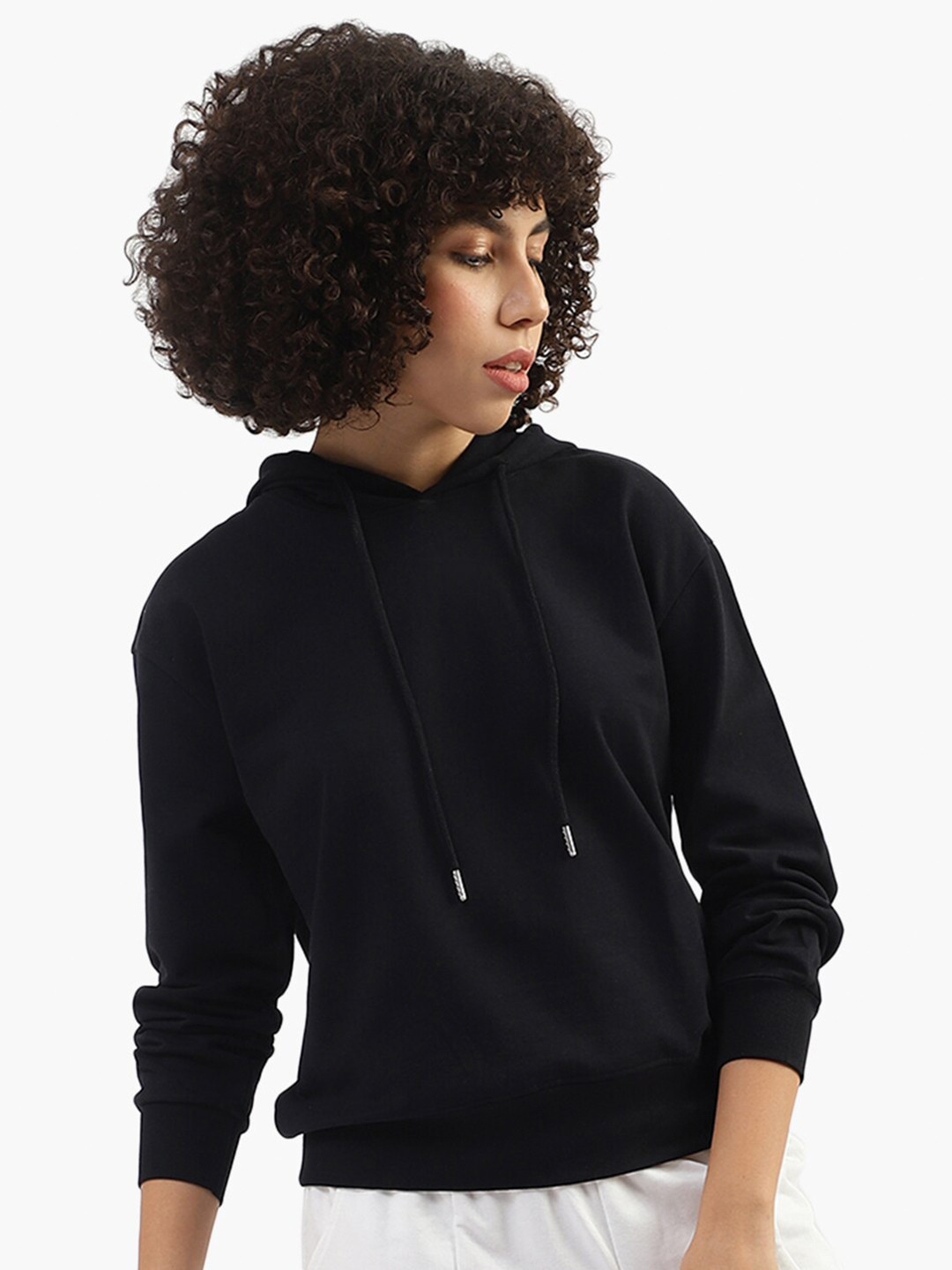 

Virgio Hooded Cotton Sweatshirt, Black