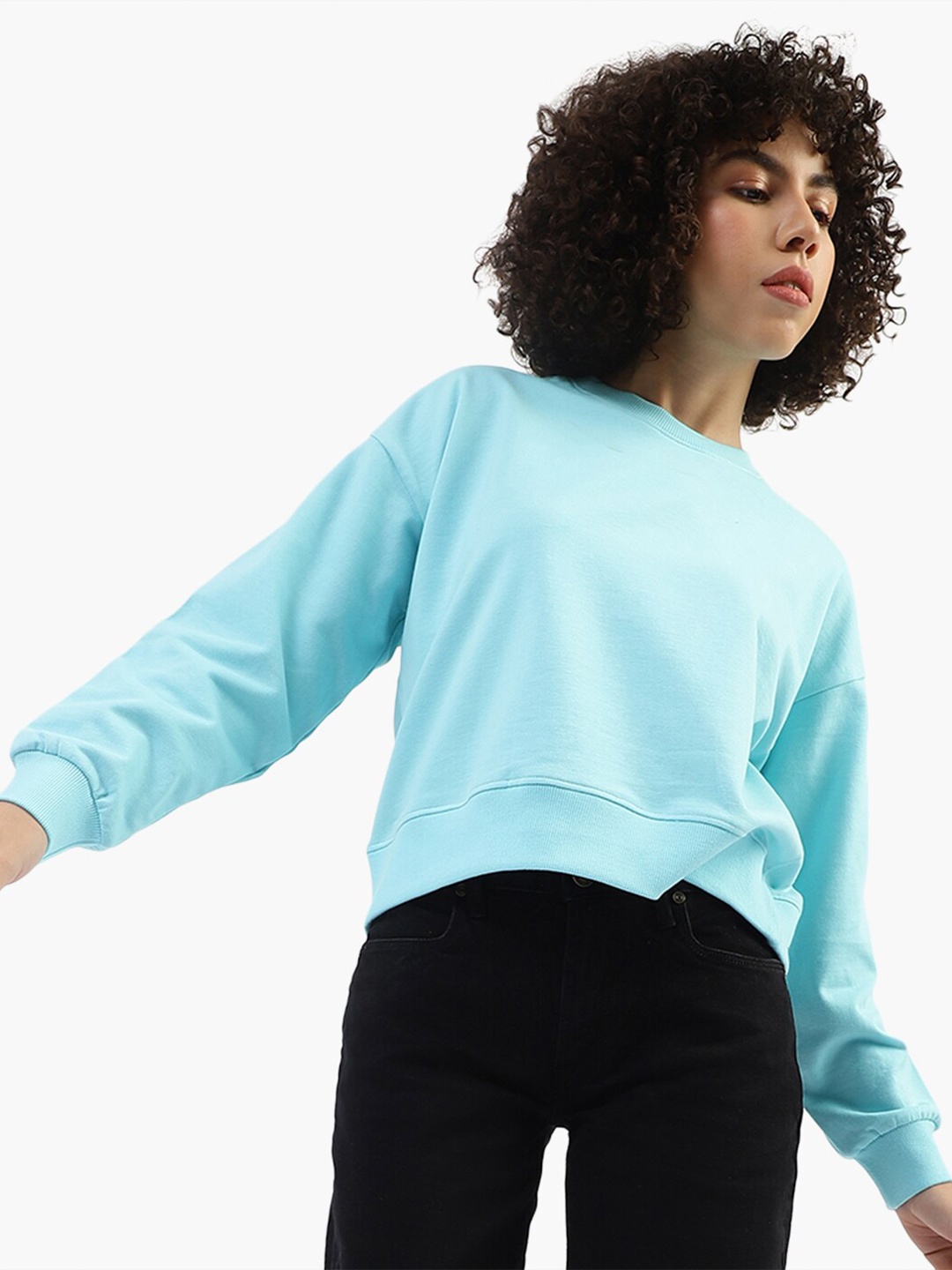 

Virgio Pullover Cotton Sweatshirt, Blue