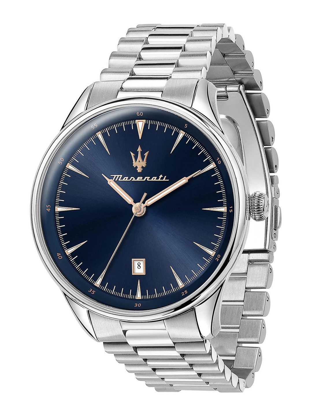 

Maserati Men Bracelet Style Straps Chronograph Analogue Watch R8853146002, Blue