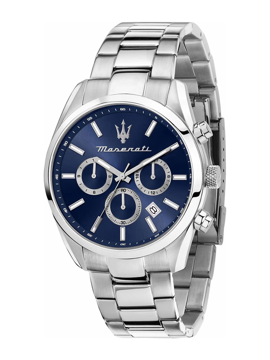 

Maserati Men Bracelet Style Straps Chronograph Analogue Watch R8853151005, Blue