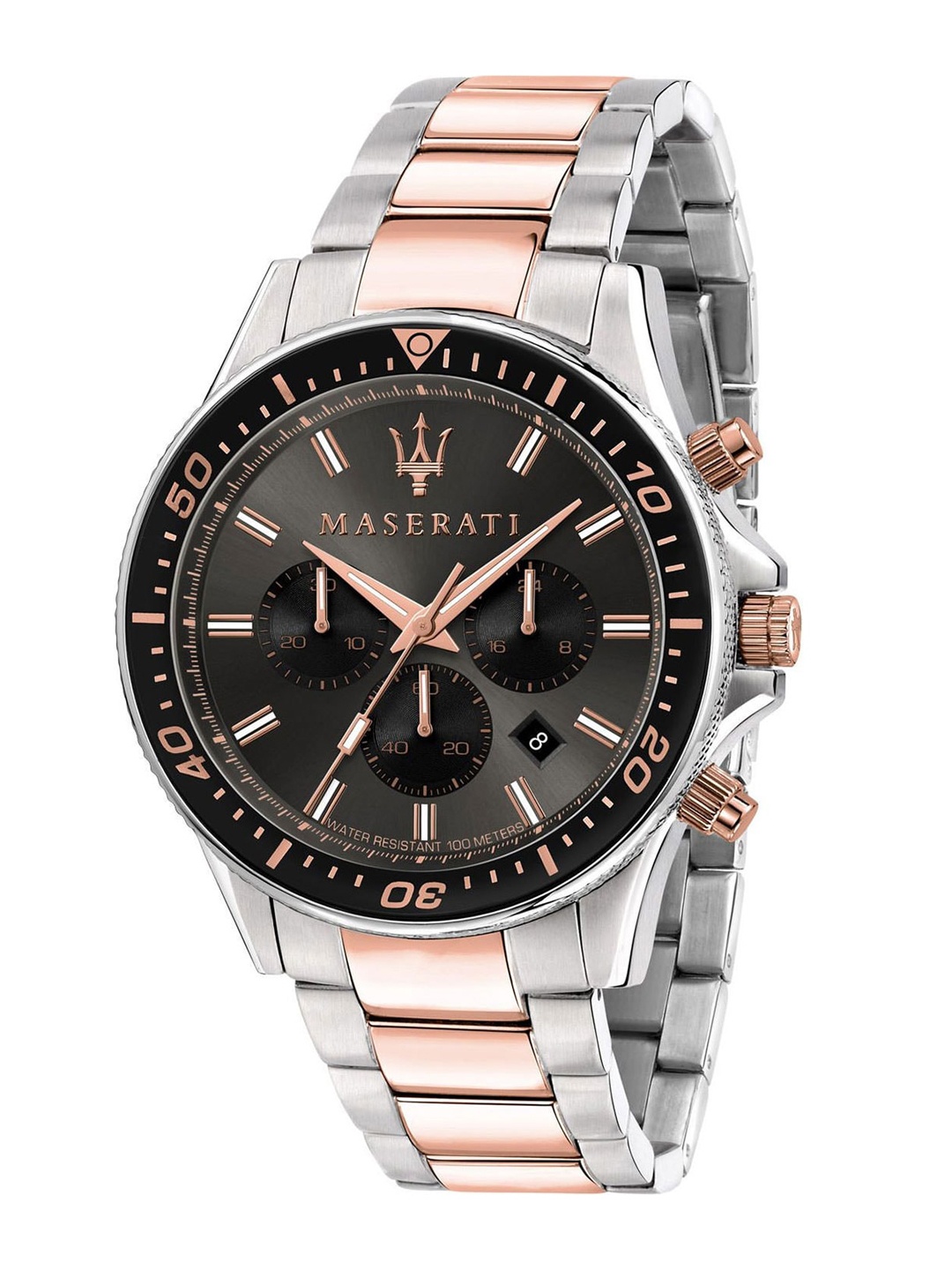 

Maserati Men Bracelet Style Straps Chronograph Analogue Watch R8873640002, Black