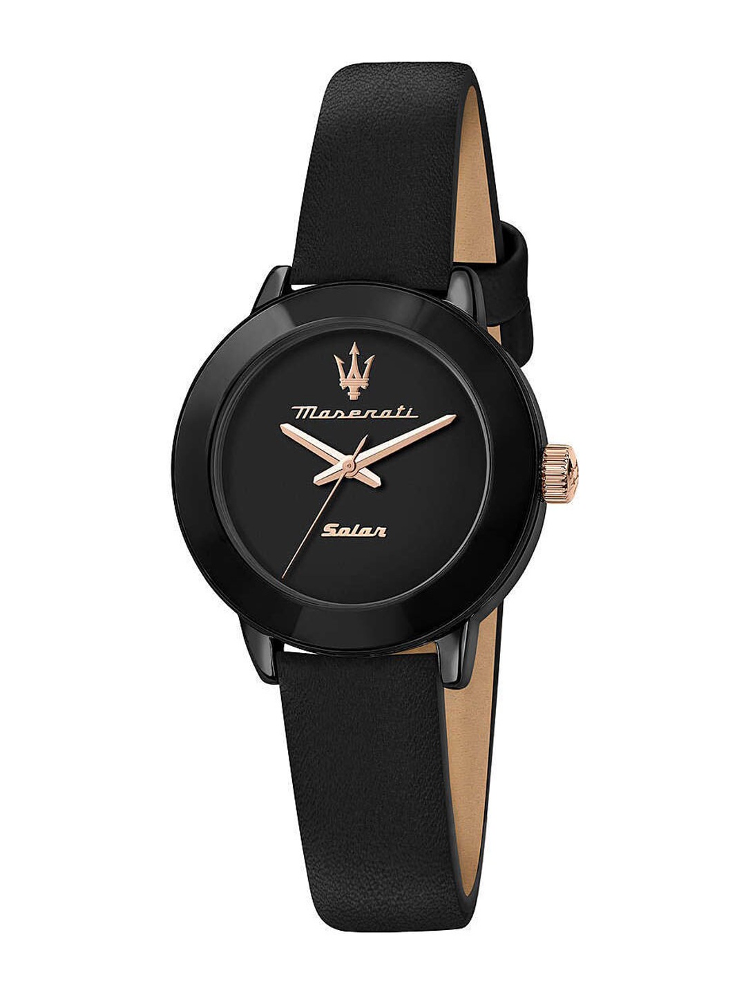 

Maserati Men Leather Straps Analogue Watch R8851145501, Black