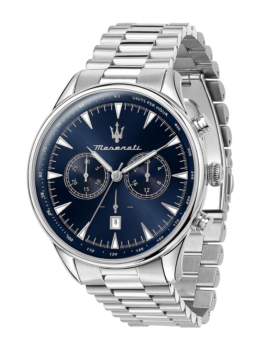 

Maserati Men Bracelet Style Straps Chronograph Analogue Watch R8873646005, Blue