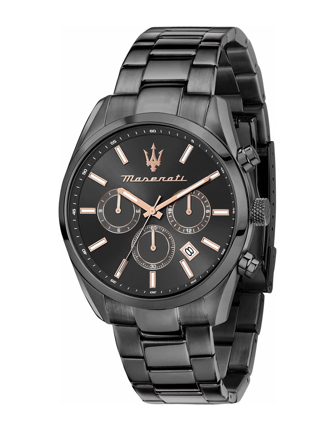 

Maserati Men Bracelet Style Straps Chronograph Analogue Watch R8853151001, Black