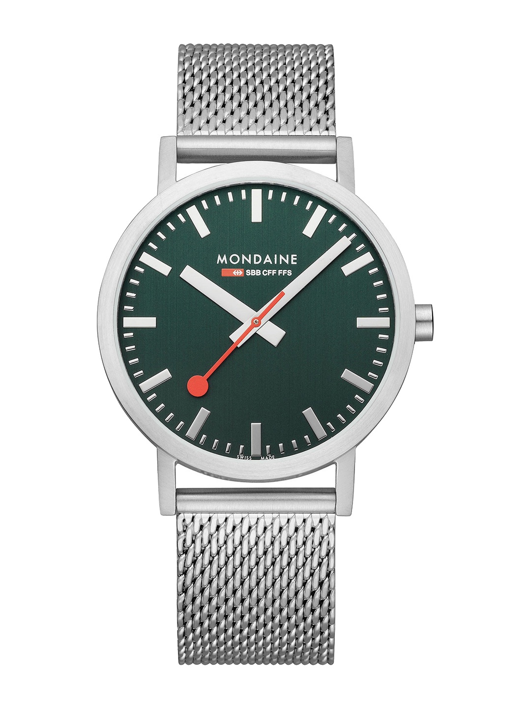 

Mondaine Unisex Bracelet Style Straps Analogue Watch A660.30360.60SBJ, Green