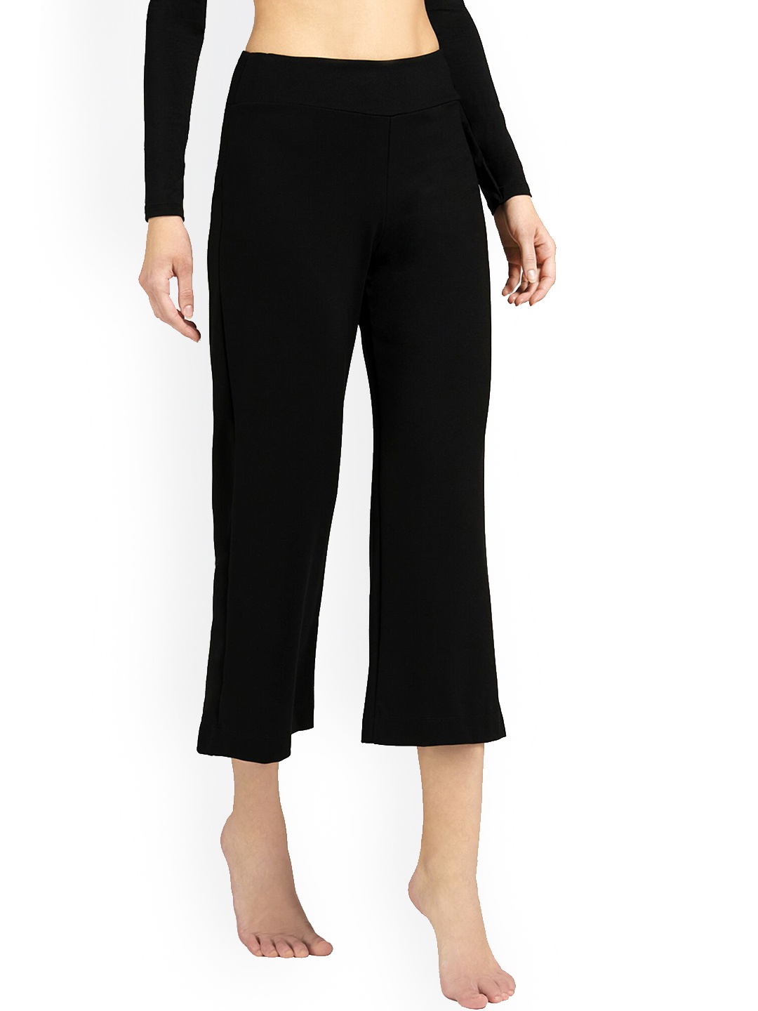 

WESTHOOD Women Relaxed Loose Fit Culottes, Black