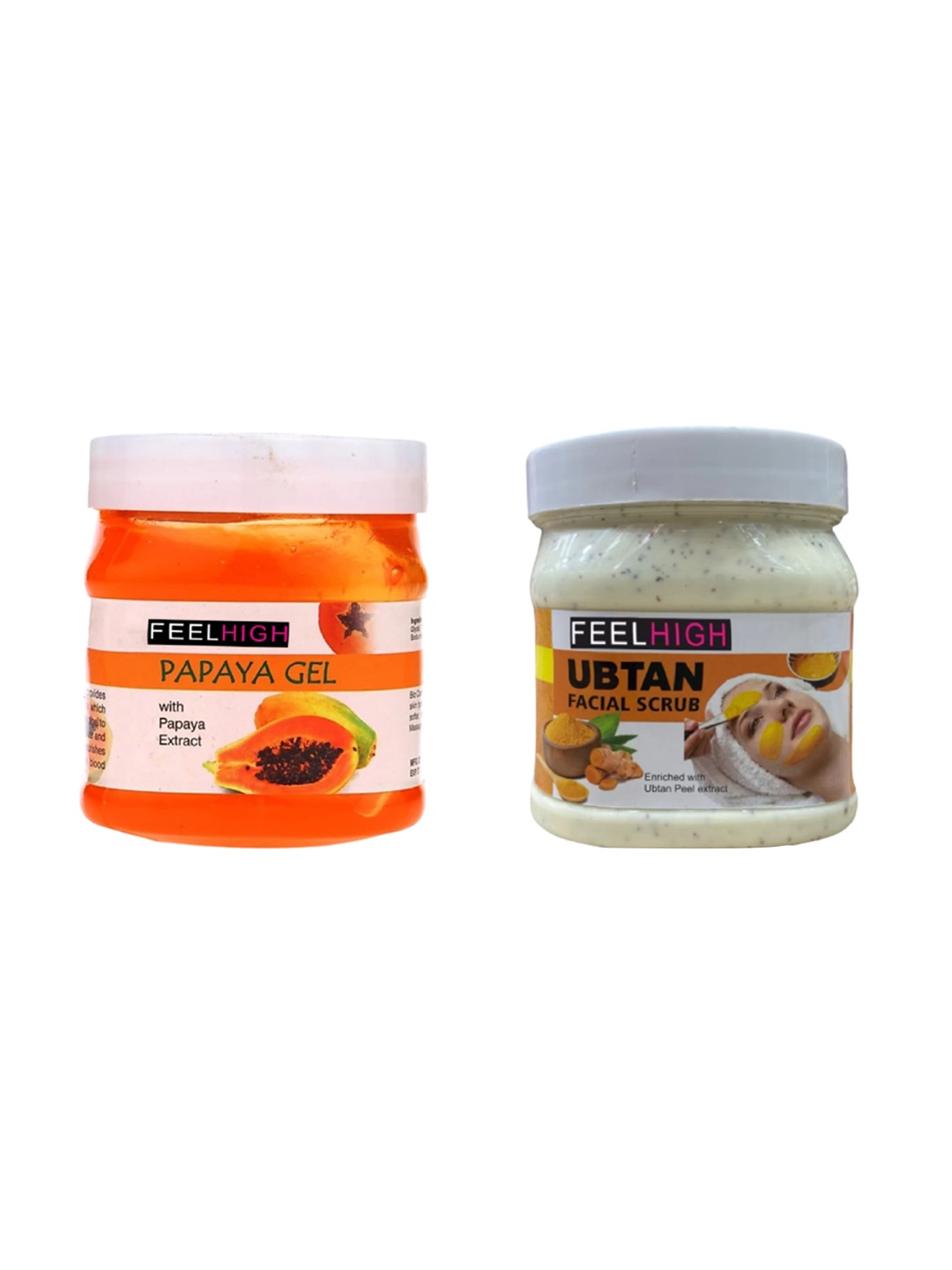 

FEELHIGH Papaya Gel And Ubtan Scrub, Multi