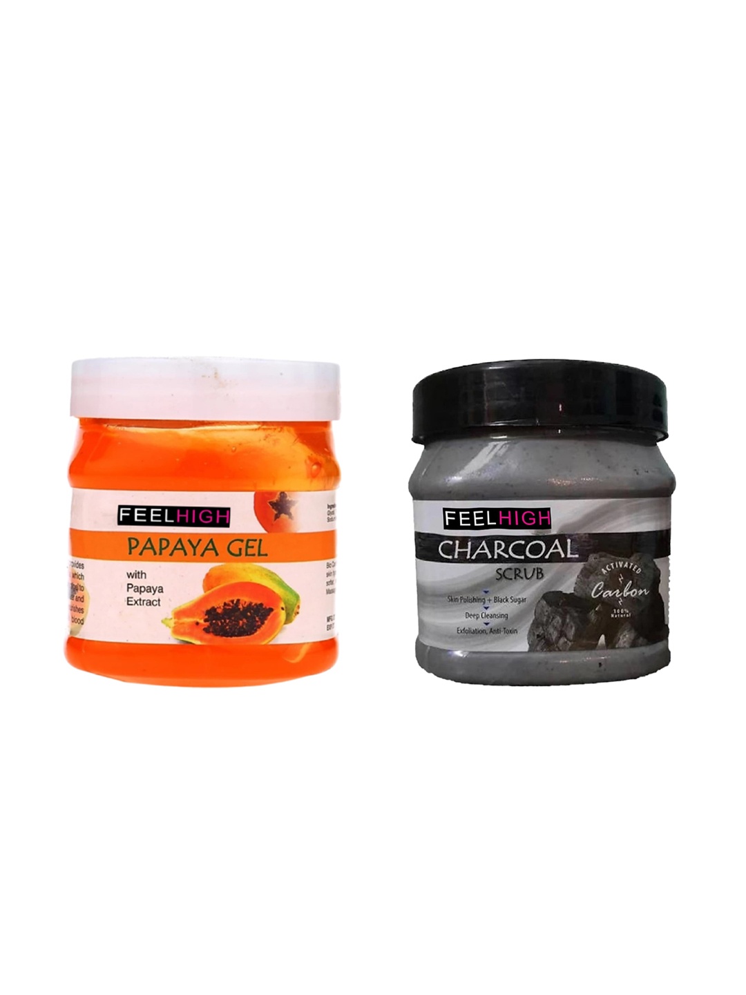 

FEELHIGH Papaya Gel And Charcoal Scrub, Multi