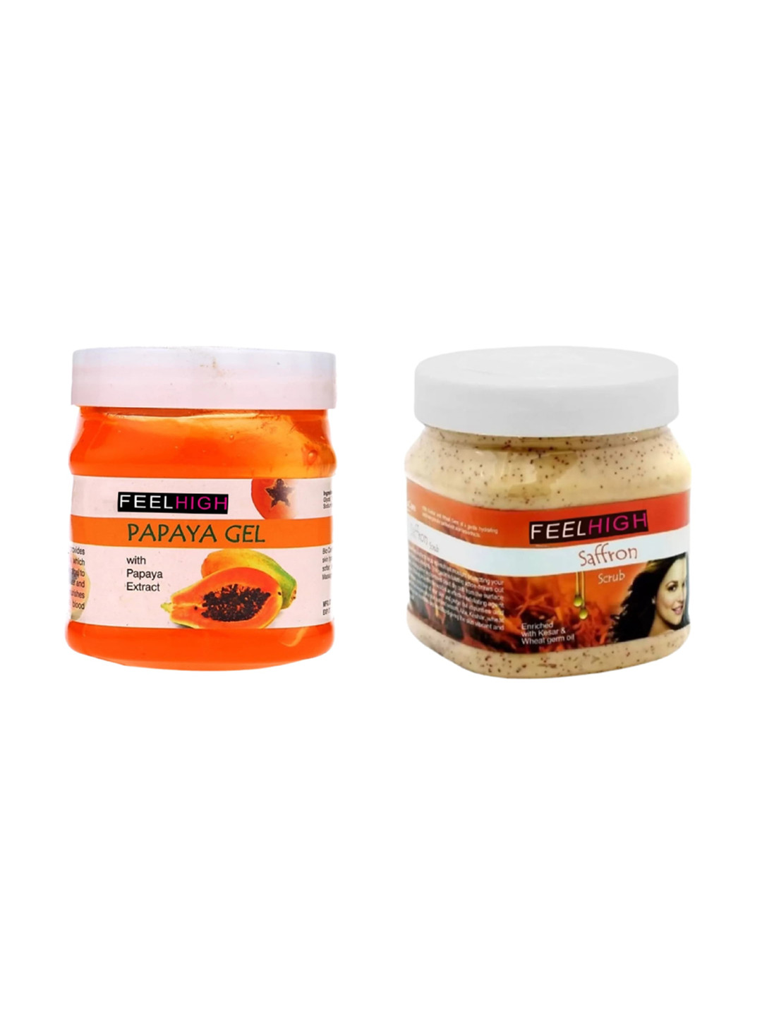 

FEELHIGH Papaya Gel And Saffron Scrub- 500ml, Multi