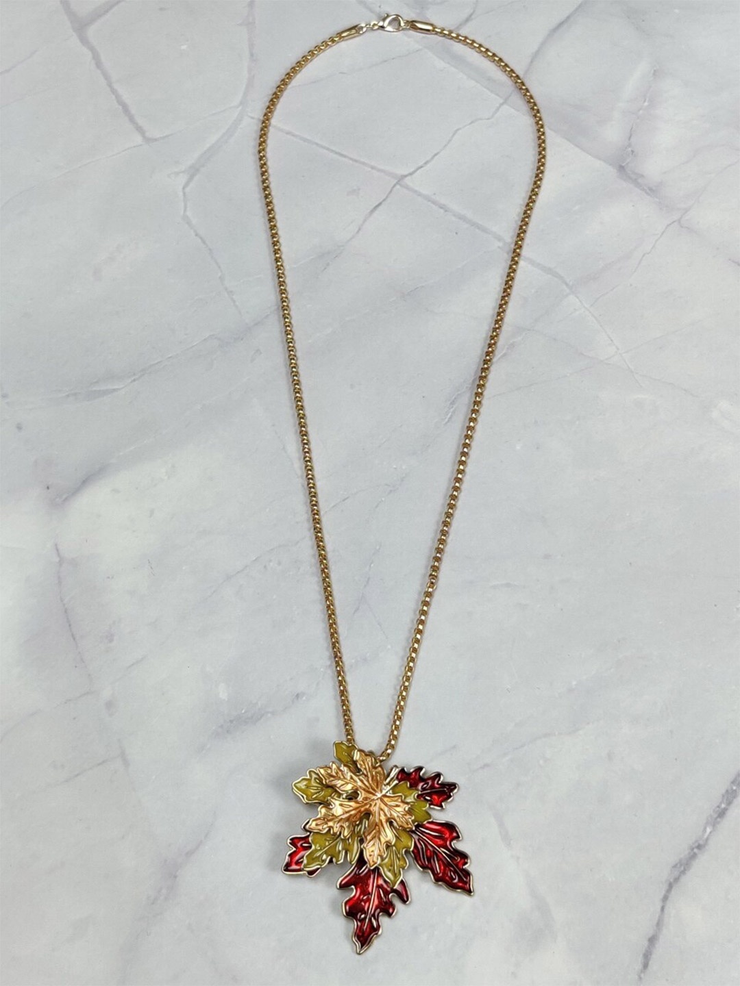 

EL REGALO Women Necklace Chain Rakhi Gift Set, Gold