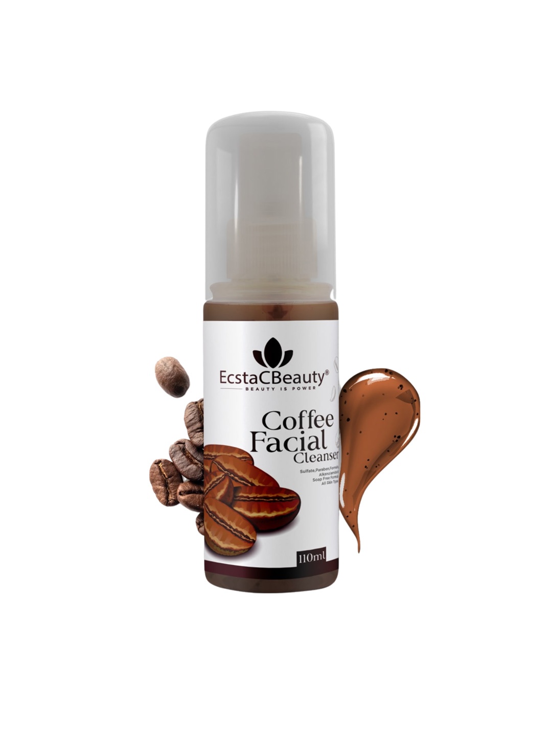 

EcstaCBeauty Coffee Tan Removal Facial Cleanser-110 ml, Brown