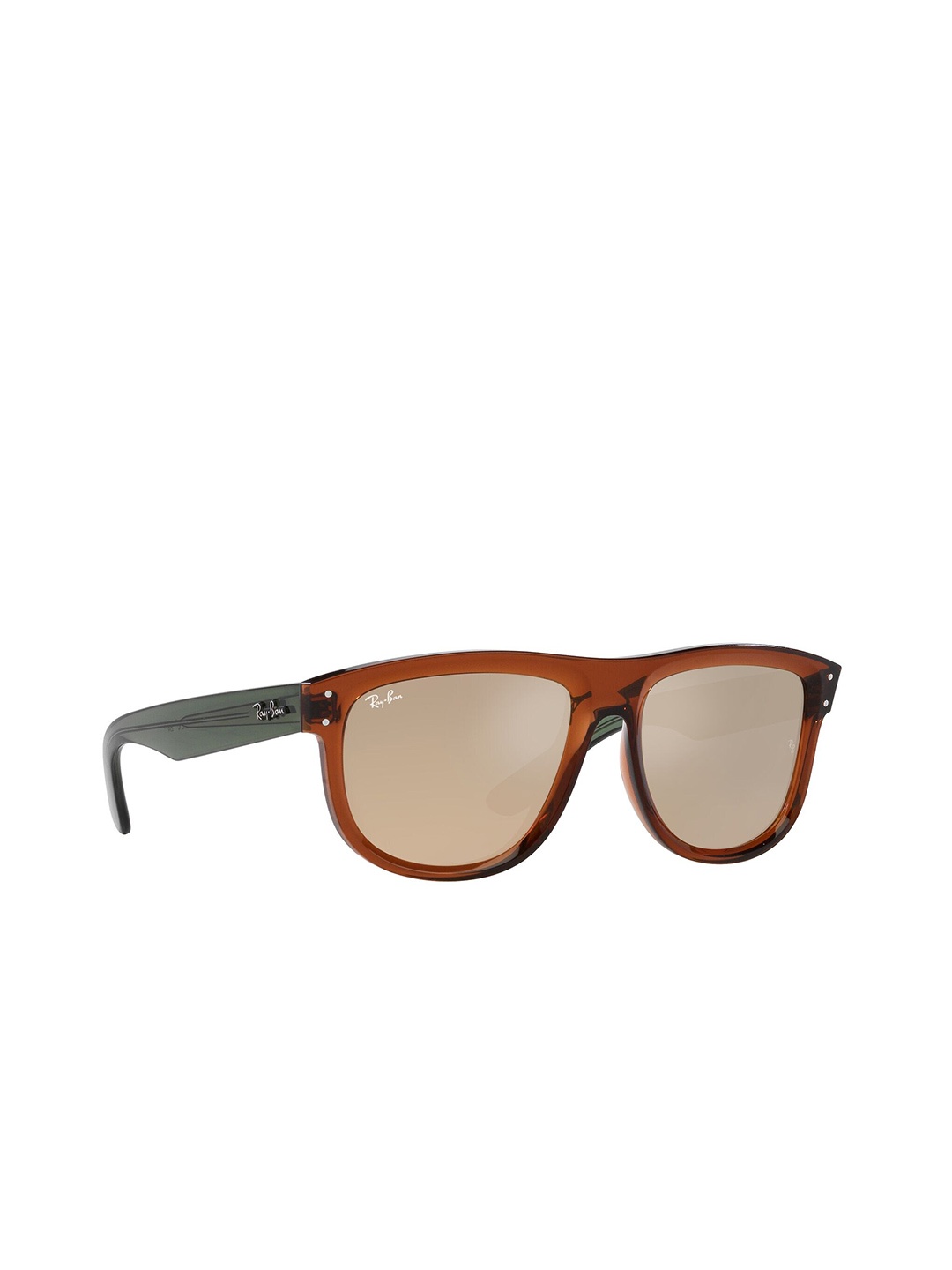 

Ray-Ban Reverse Unisex UV Protected Brown Lens Square Sunglasses - 0RBR0501S67102O56