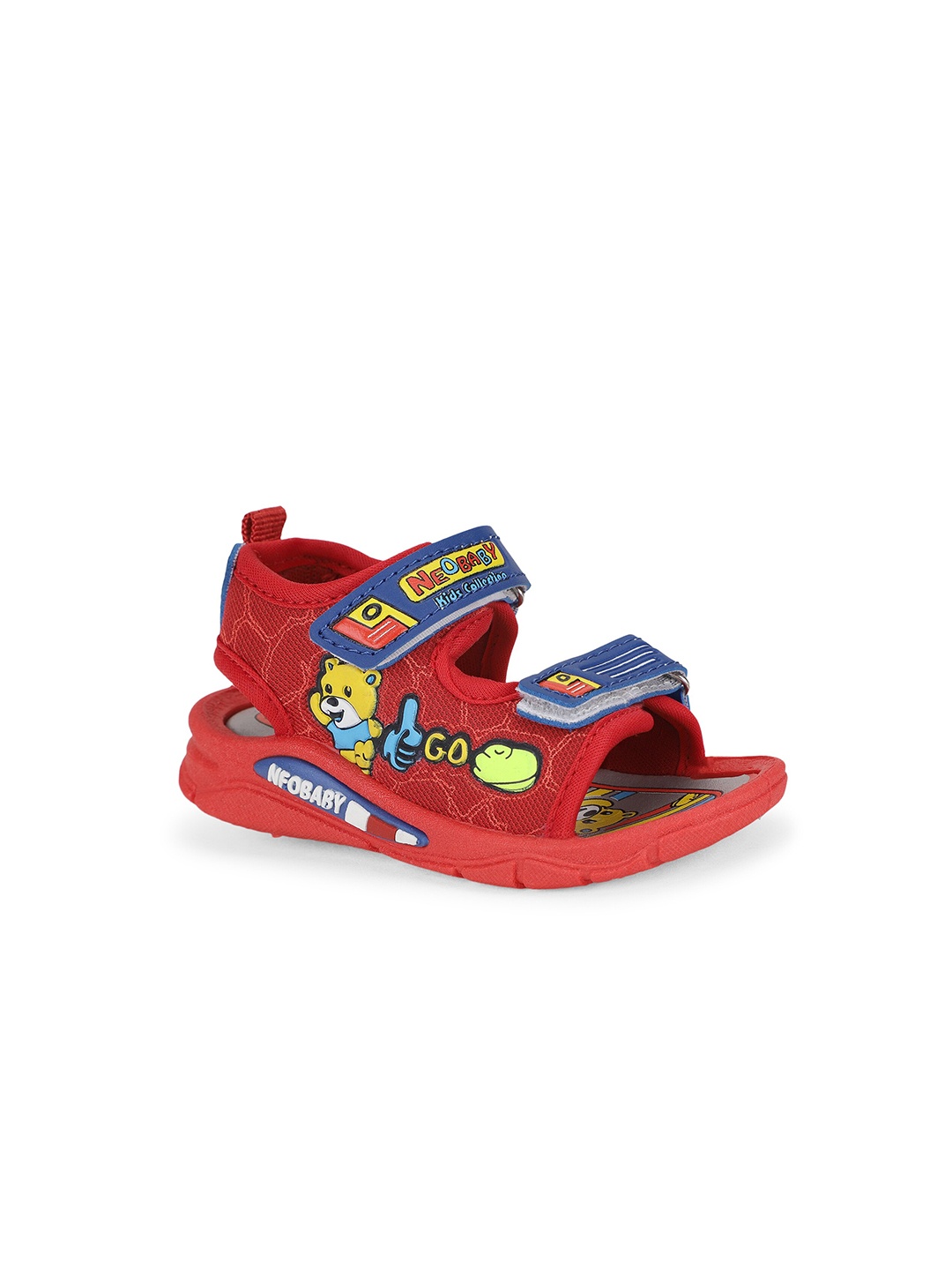 

NEOBABY Kids Musical Chu Chu Sound Sports Sandals, Red