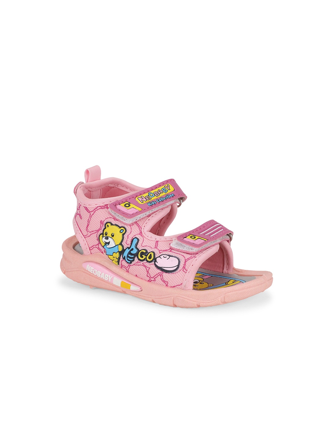 

NEOBABY Infant Kids Musical Chu Chu Sound Comfort Sandals, Pink