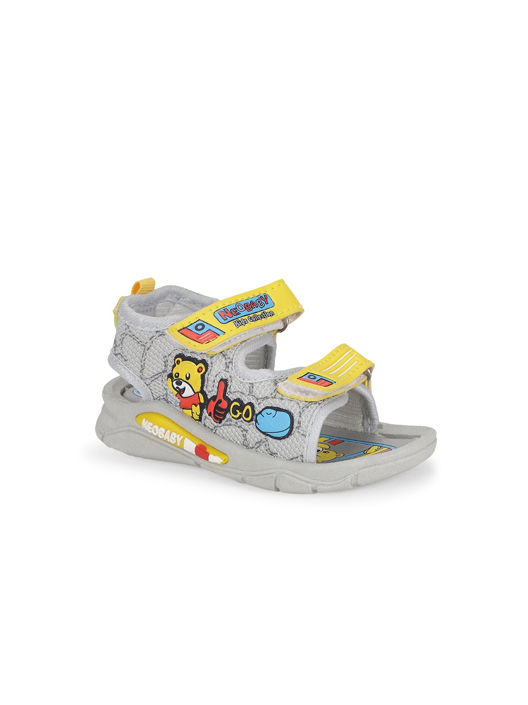 

NEOBABY Kids Musical Chu Chu Sound Sports Sandals, Grey