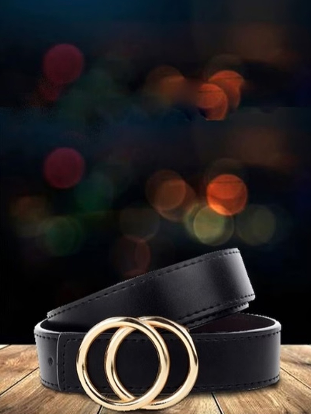 

KAEZRI Women Push Pin Wide Belt, Black