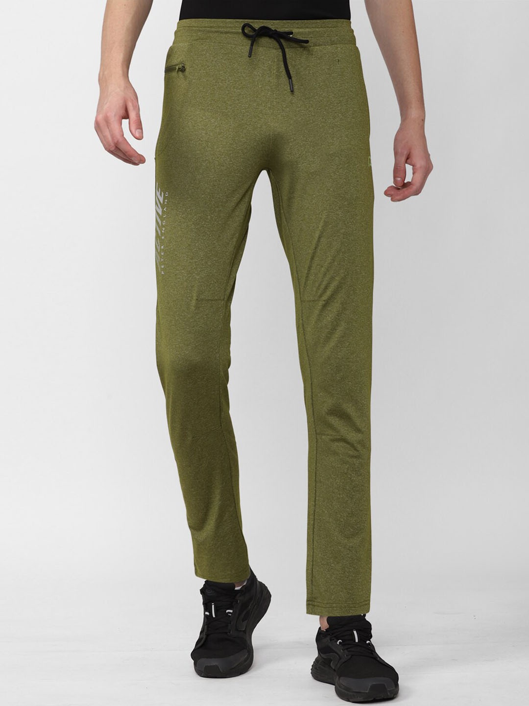 

Peter England Casuals Men Mid-Rise Slim-Fit Track Pants, Olive