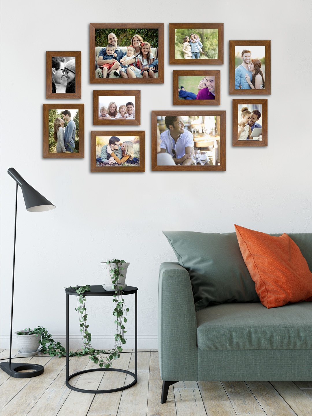 

Art Street Brown Set of 10 Wall Photo Frames