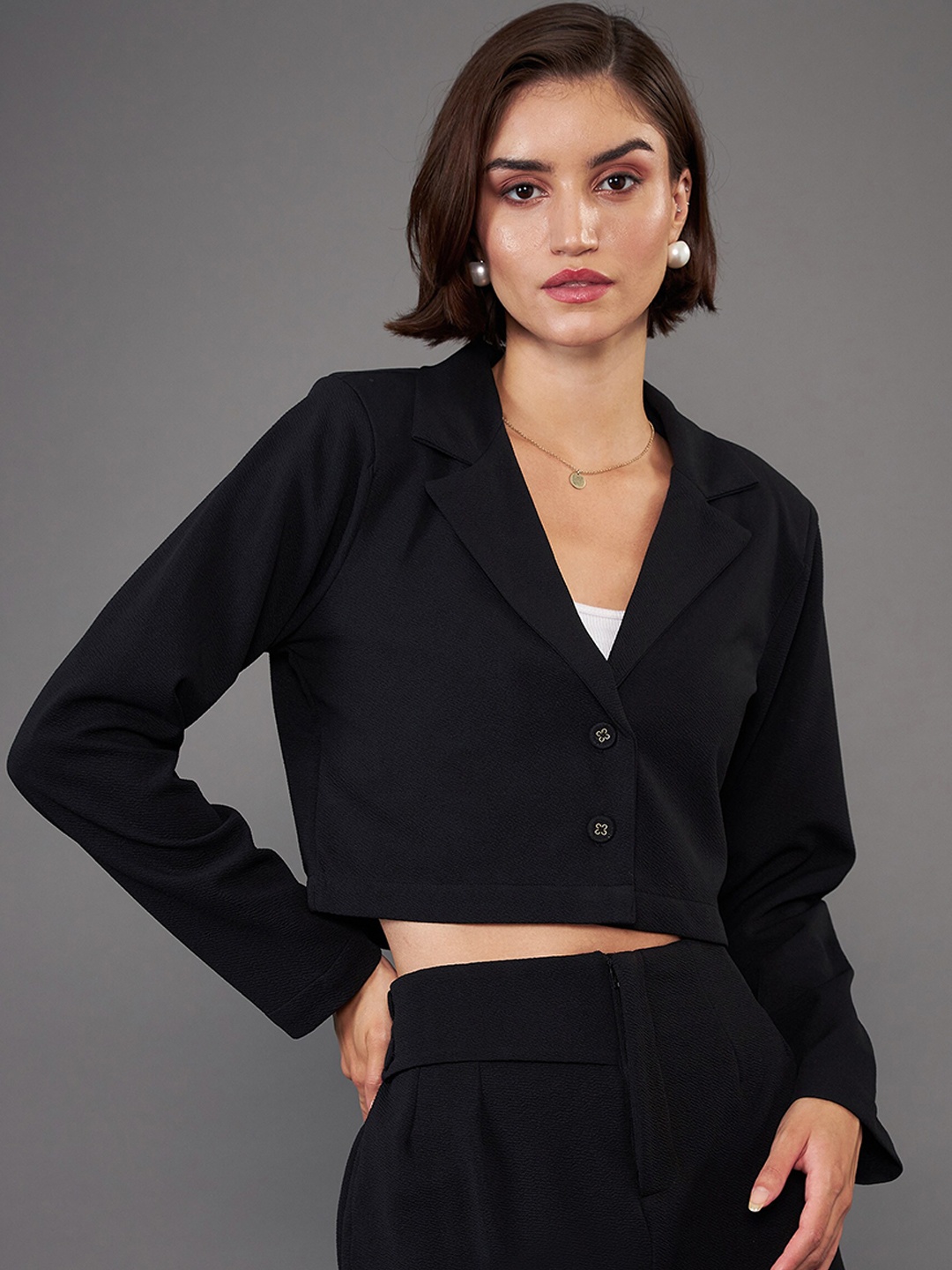 

SASSAFRAS worklyf Single-Breasted Blazers, Black