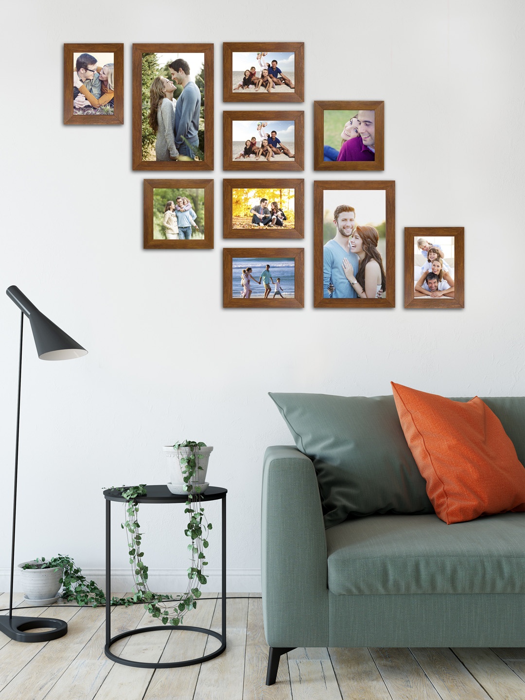 

Art Street Brown Set of 10 Wall Photo Frames