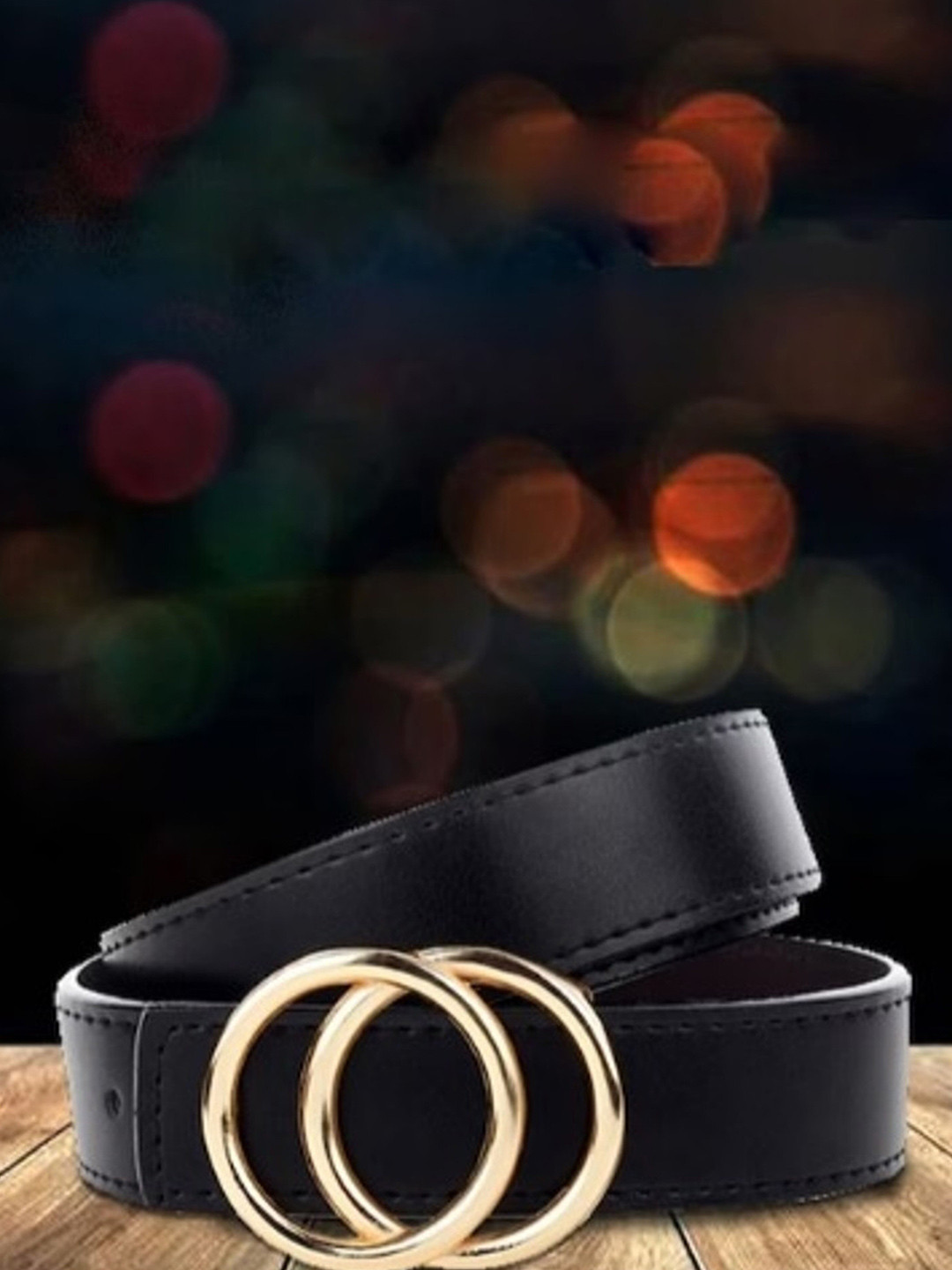 

KAEZRI Women Push Pin Wide Belt, Black