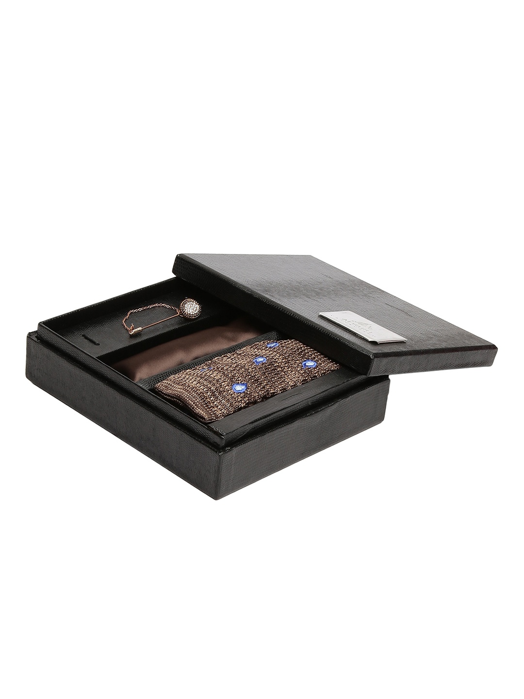 

Alvaro Castagnino Men Brown & Blue Colored Accessory Gift Set