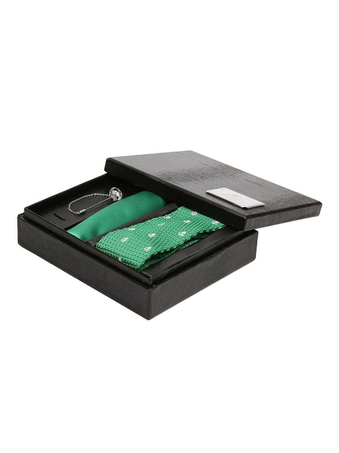 

Alvaro Castagnino Men Green & White Colored Accessory Gift Set