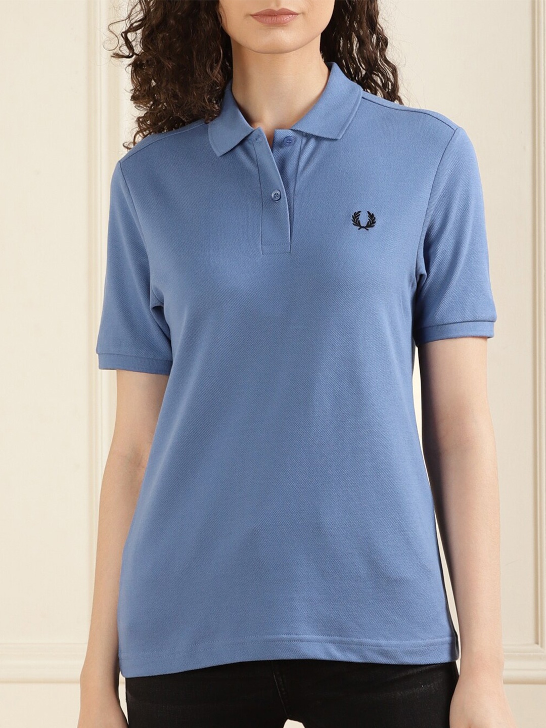 

Fred Perry Polo Collar Cotton T-shirt, Blue