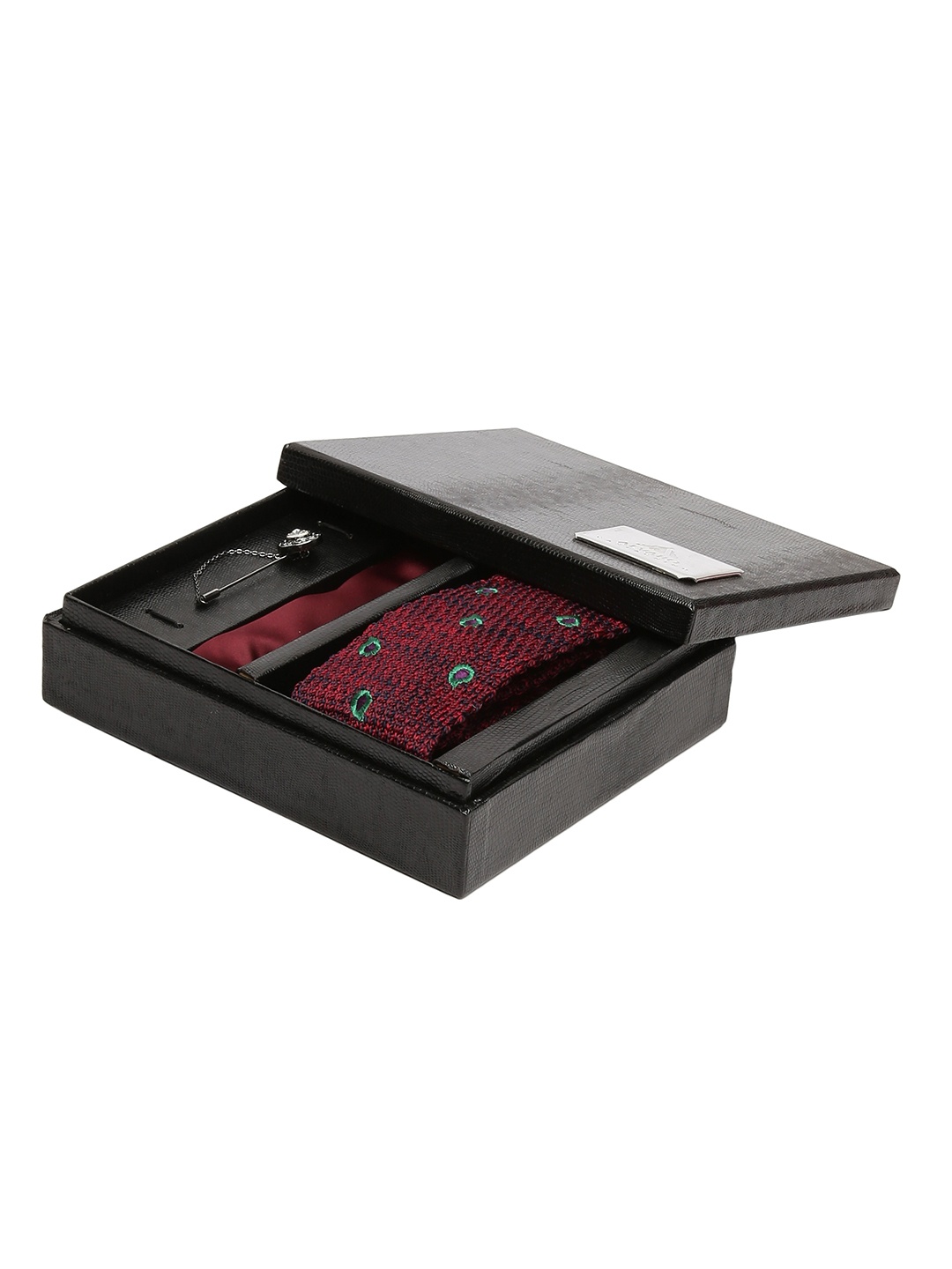 

Alvaro Castagnino Men Maroon & Green Colored Accessory Gift Set