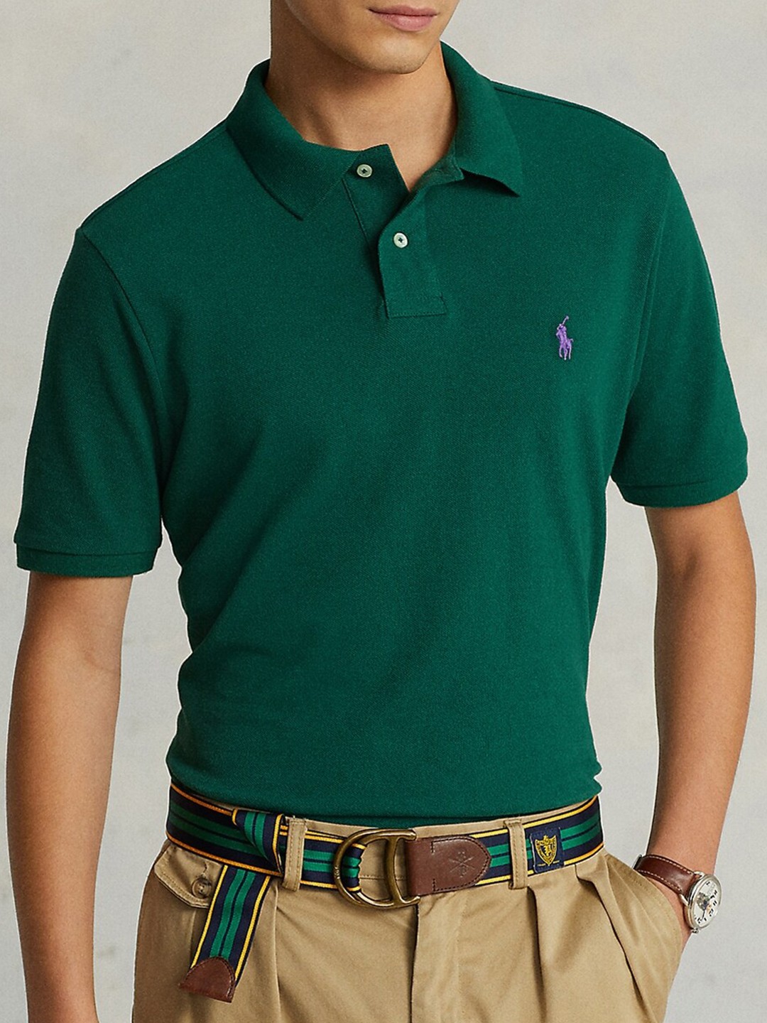 

Polo Ralph Lauren Polo Collar Cotton T-Shirt, Green