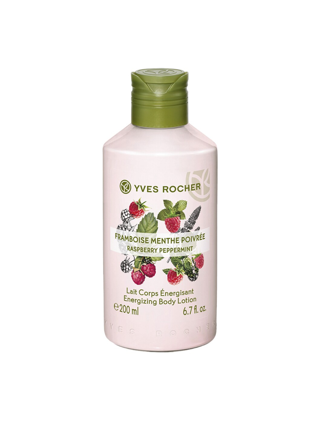 

YVES ROCHER Unisex Raspberry Peppermint Energizing Body Lotion 200 ml, Pink
