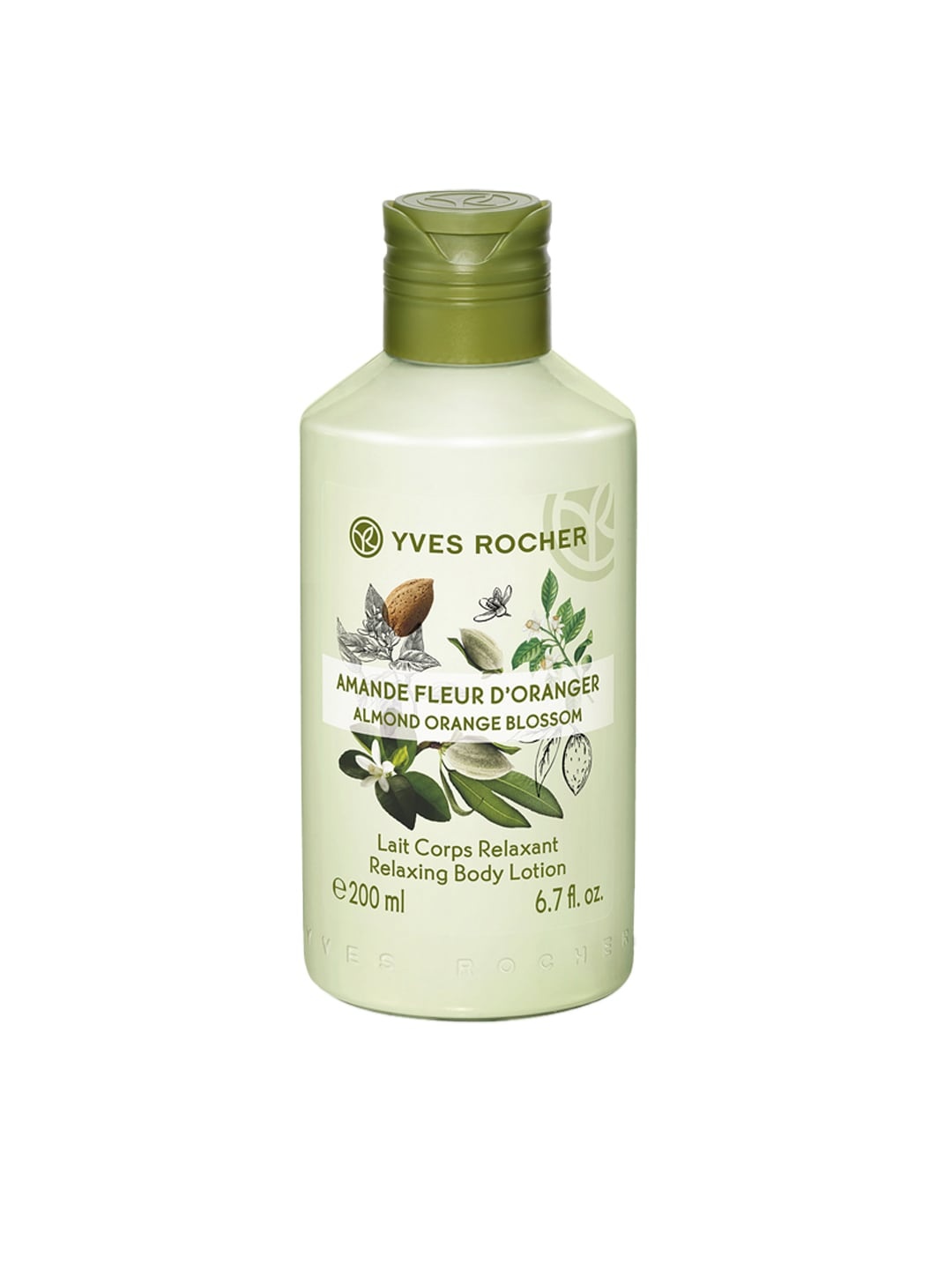

YVES ROCHER Unisex Almond Orange Blossom Relaxing Body Lotion 200 ml, Green