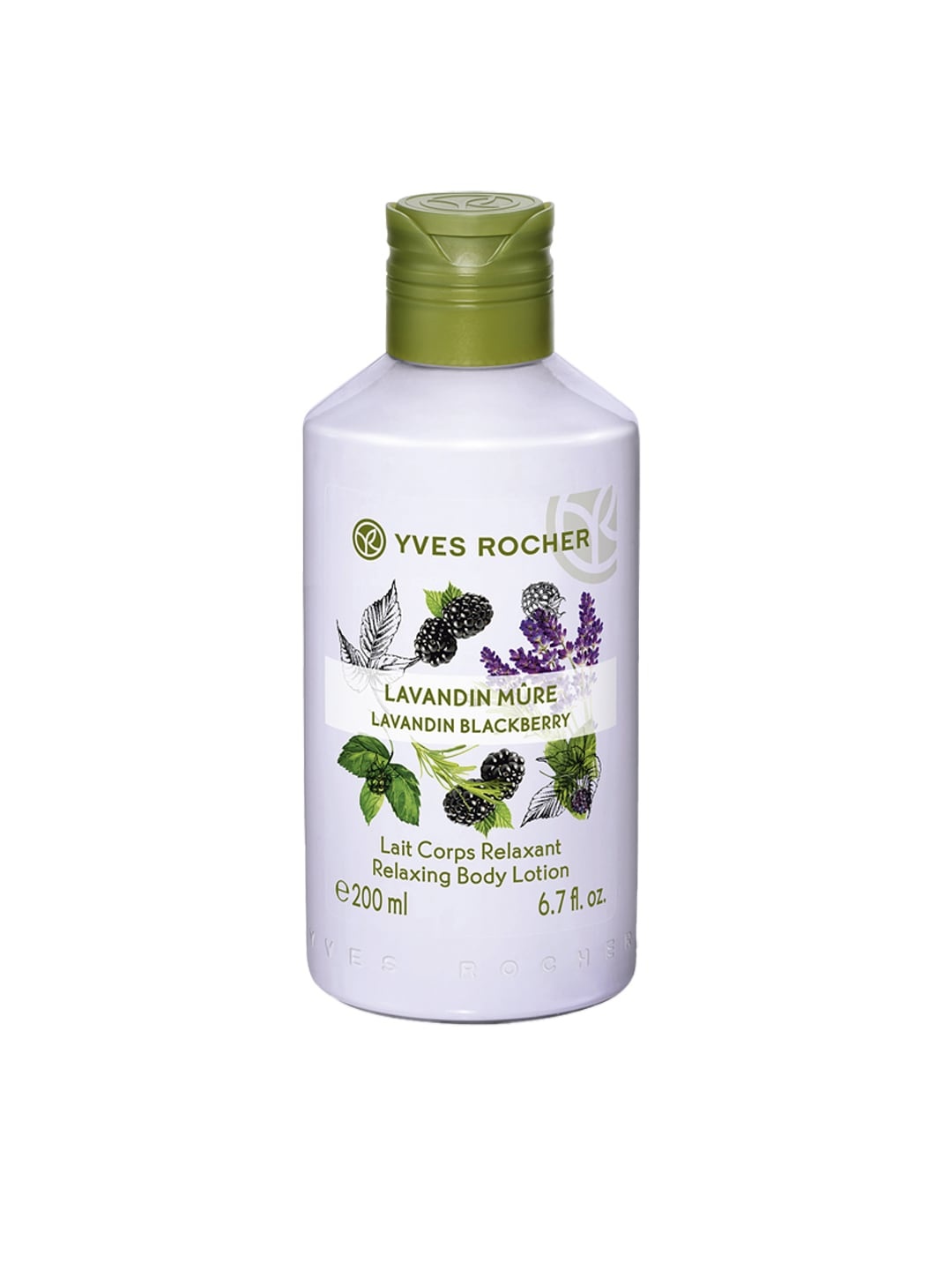 

YVES ROCHER Unisex Lavandin Blackberry Relaxing Body Lotion 200 ml, Lavender