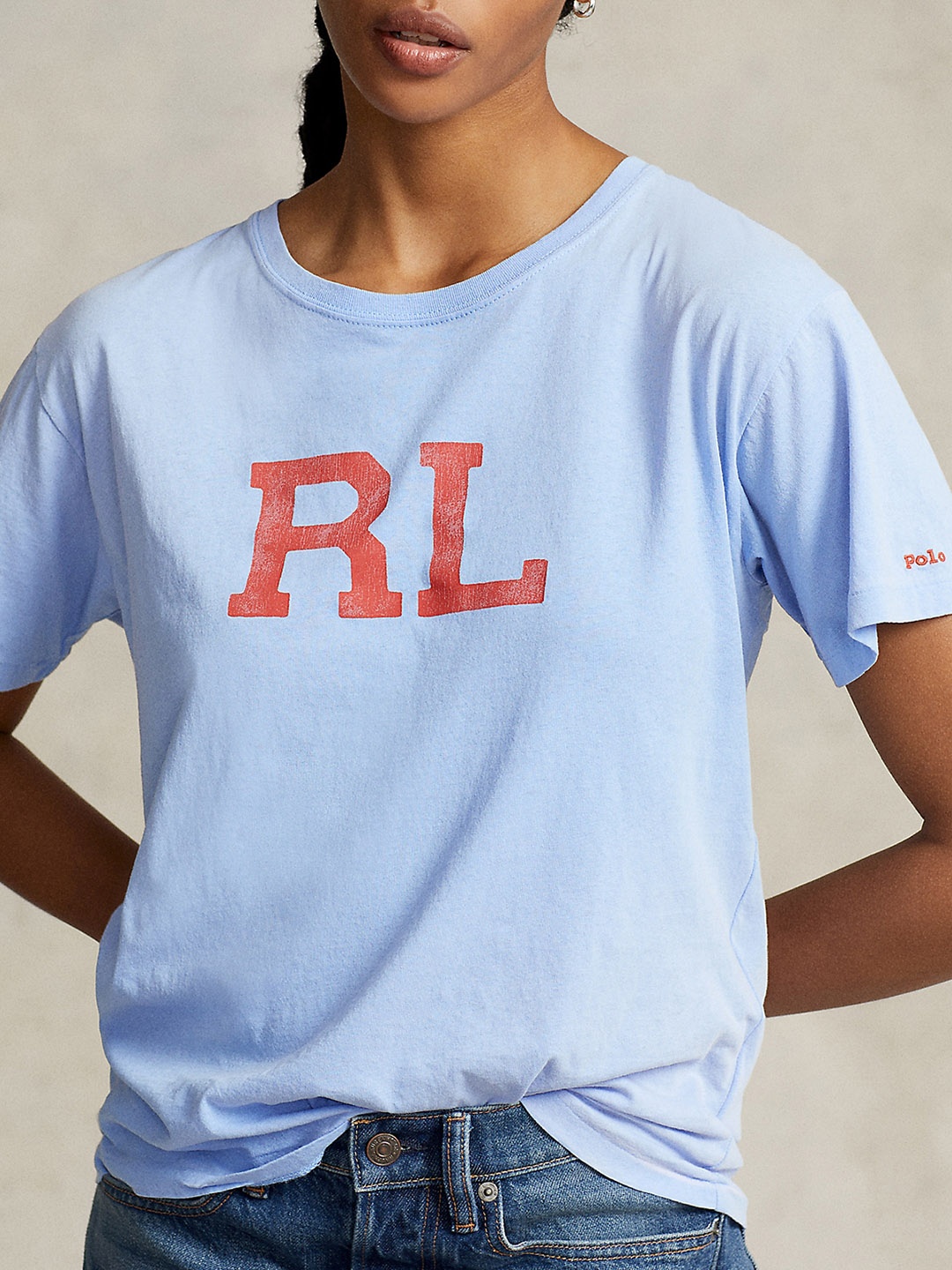 

Polo Ralph Lauren Round Neck Cotton Tshirt, Blue