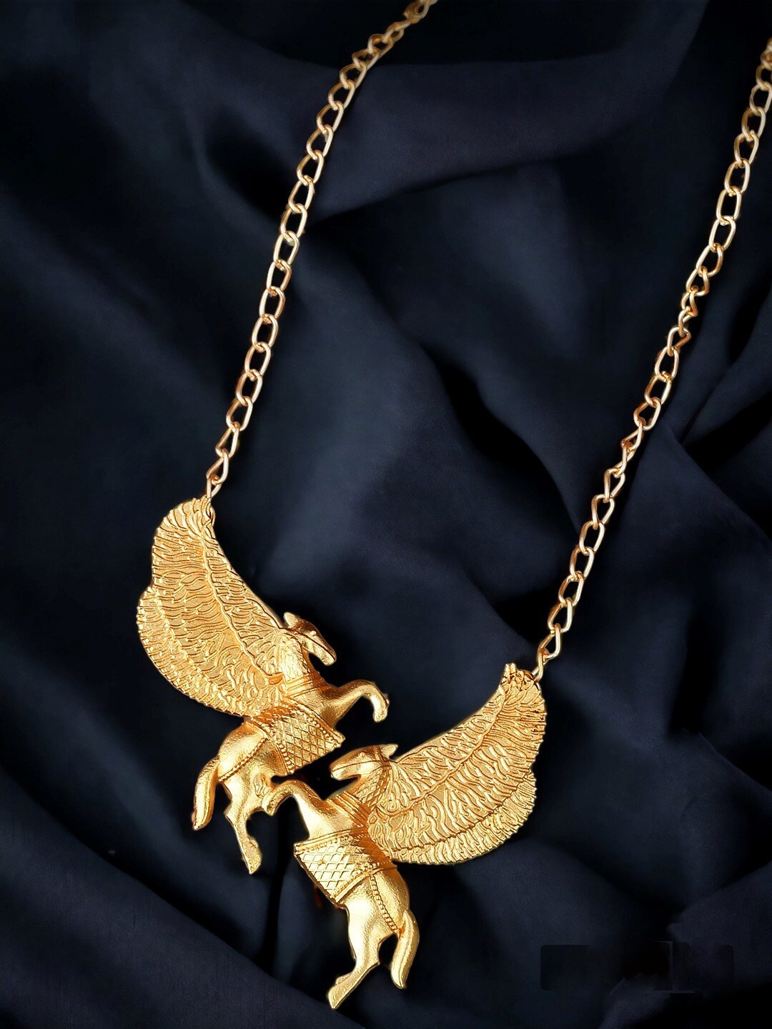 

Silvermerc Designs Gold-Plated Horse Design Pendant Necklace